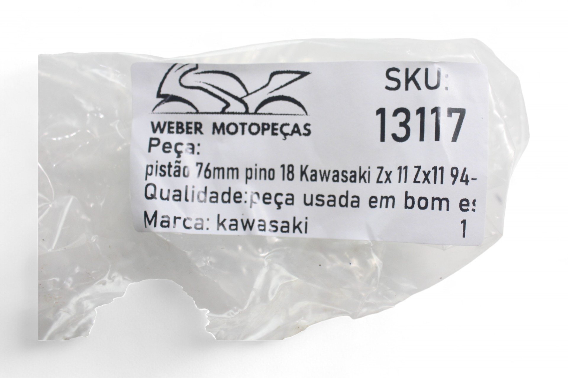 Pistão 76mm Pino 18 Kawasaki Zx 11 Zx11 94-99