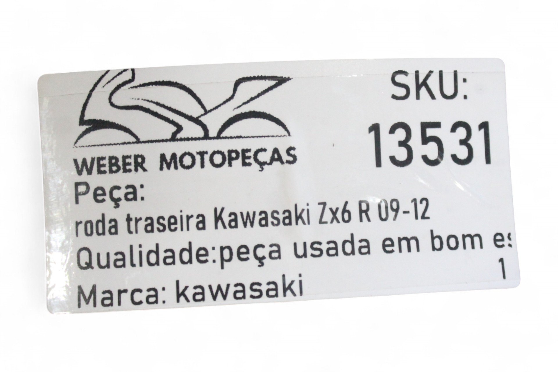 Roda Traseira Kawasaki Zx6 R 09-12