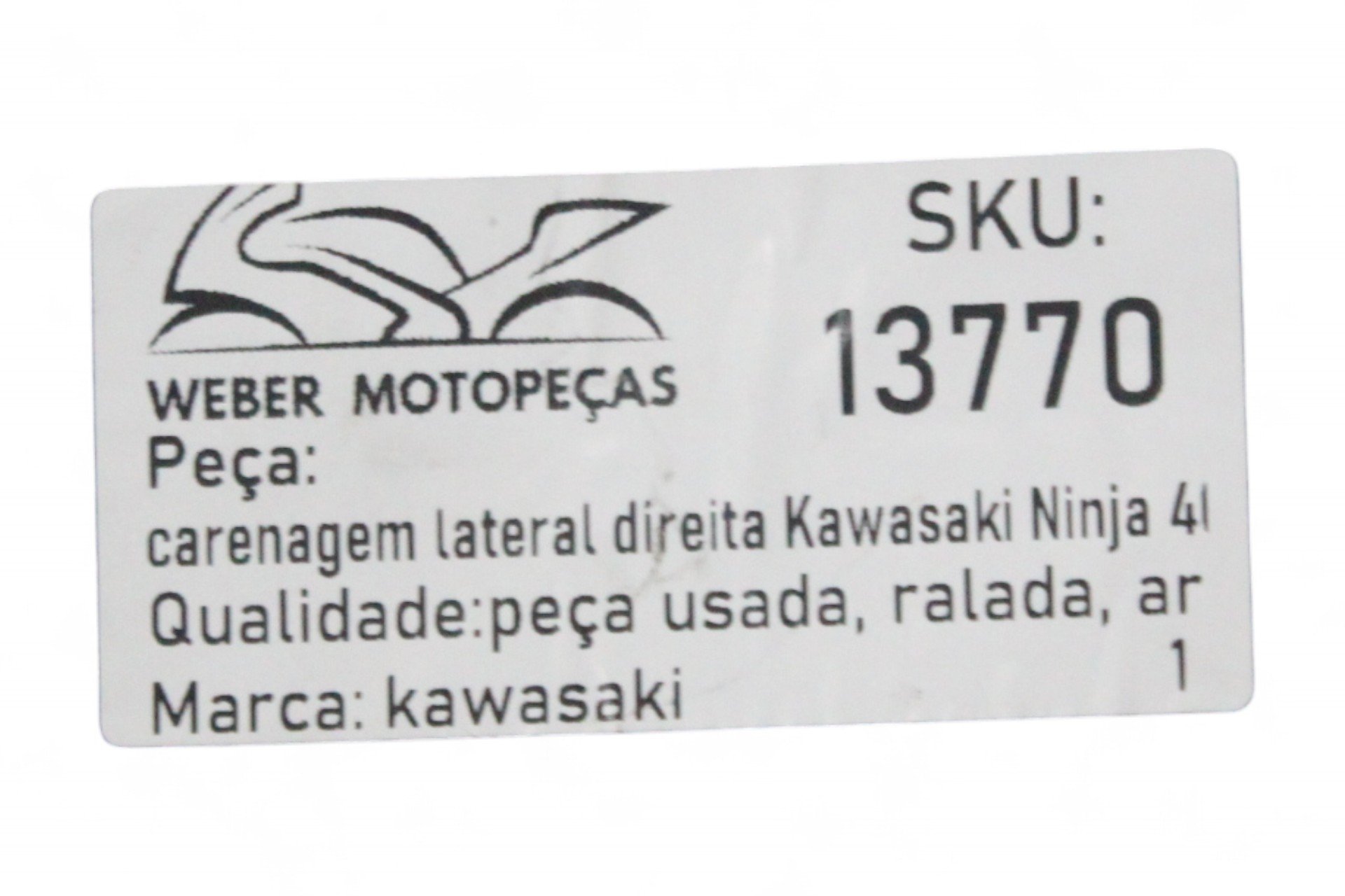 Carenagem Lateral Direita Kawasaki Ninja 400 18-22