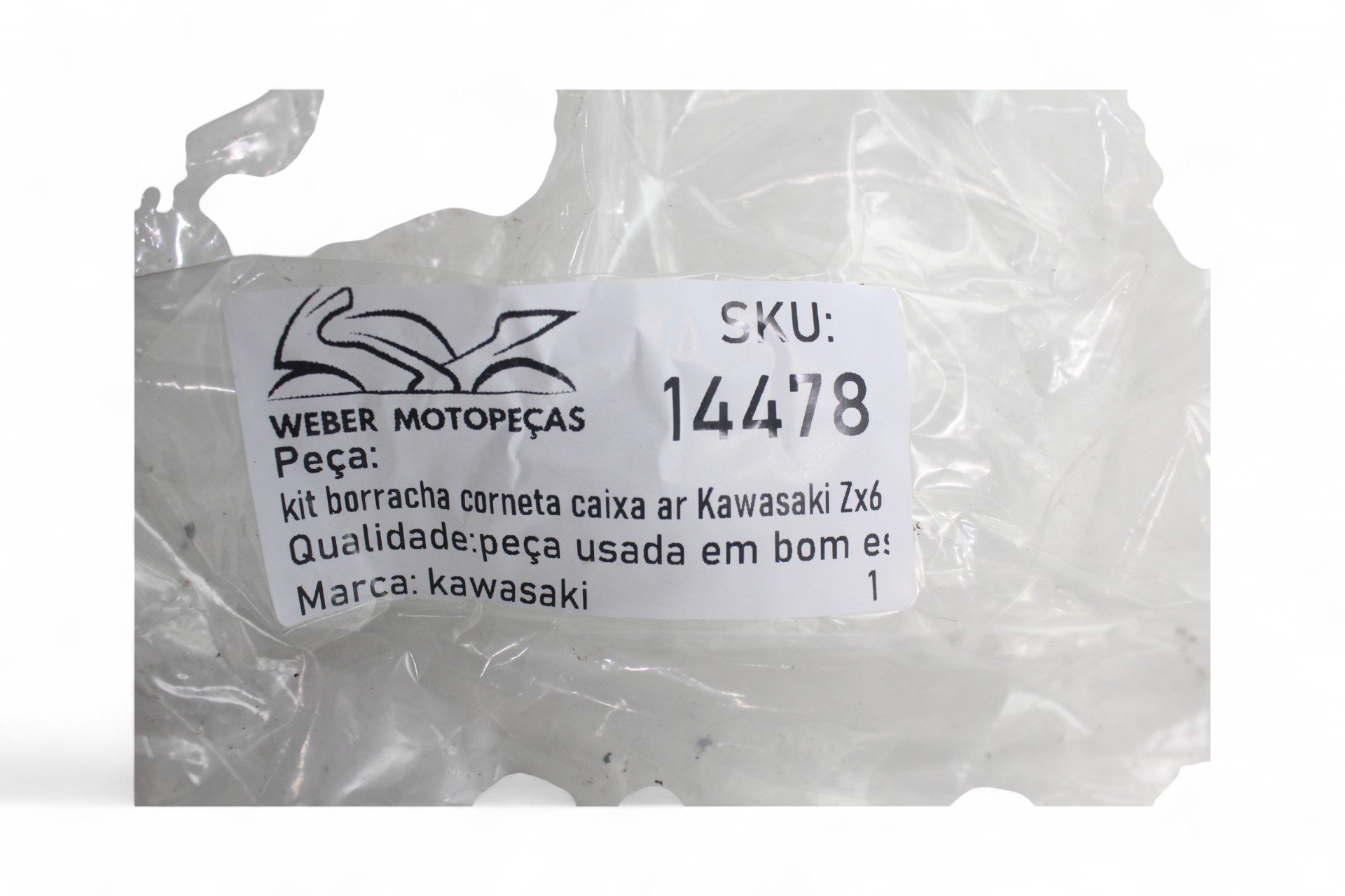 Kit Borracha Corneta Caixa Ar Kawasaki Zx6 R 09-12