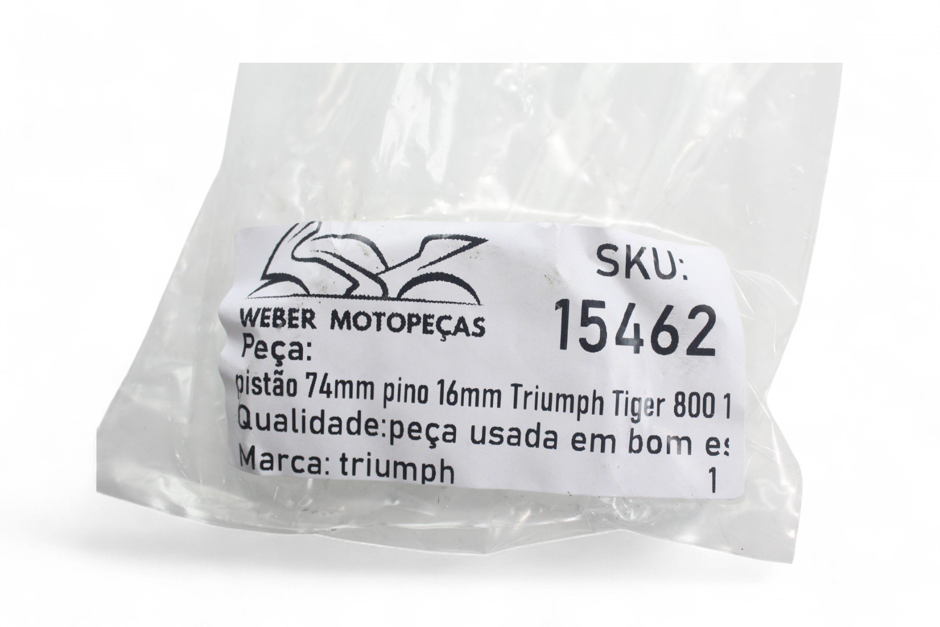 Pistão 74mm Pino 16mm Triumph Tiger 800 13-15