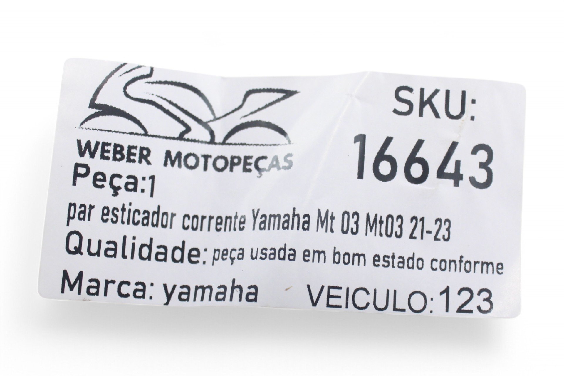 Par Esticador Corrente Yamaha Mt 03 Mt03 21-23
