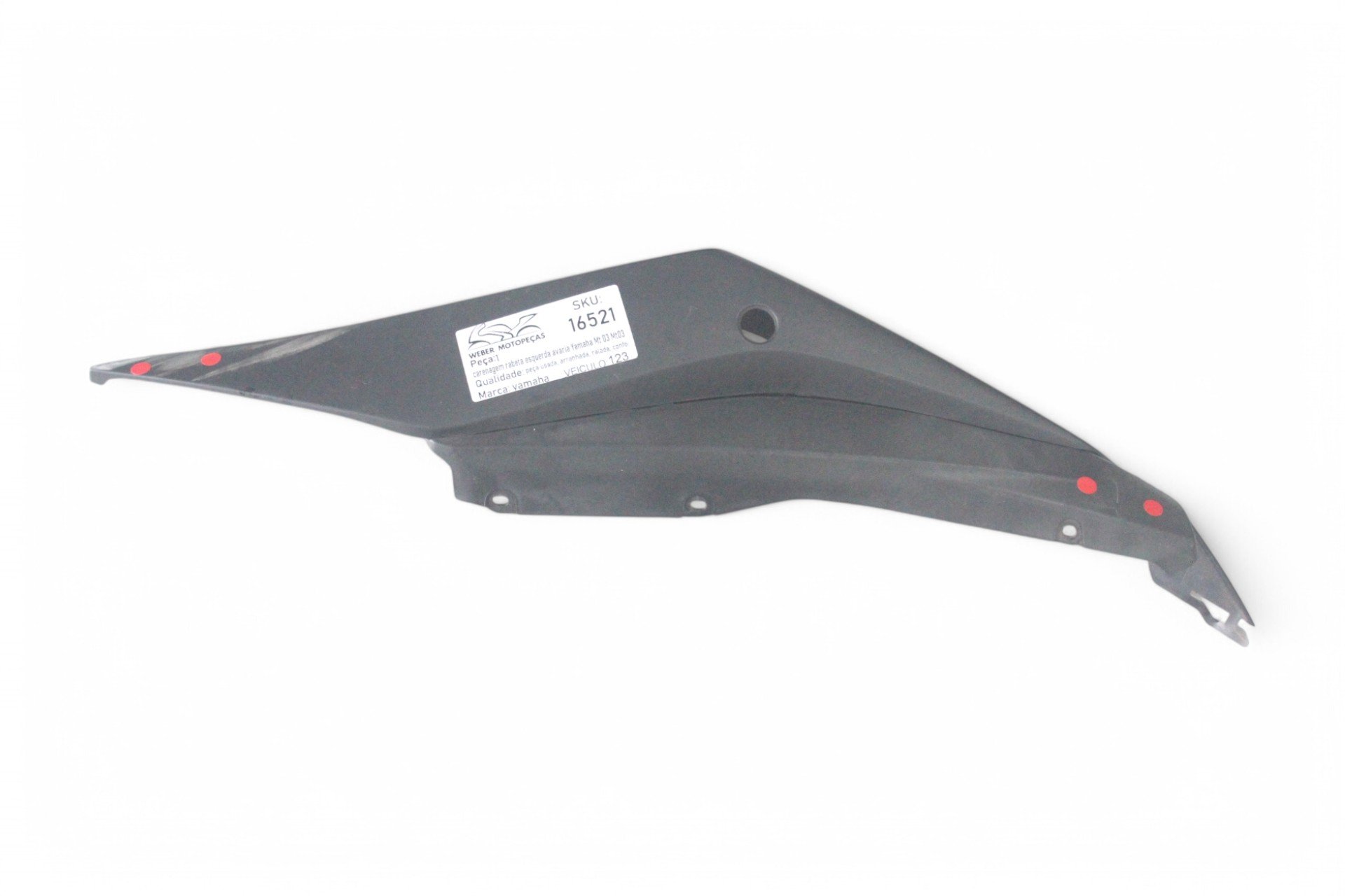 Paralama Interno Suporte Bateria Avaria Yamaha Xj6 10-12