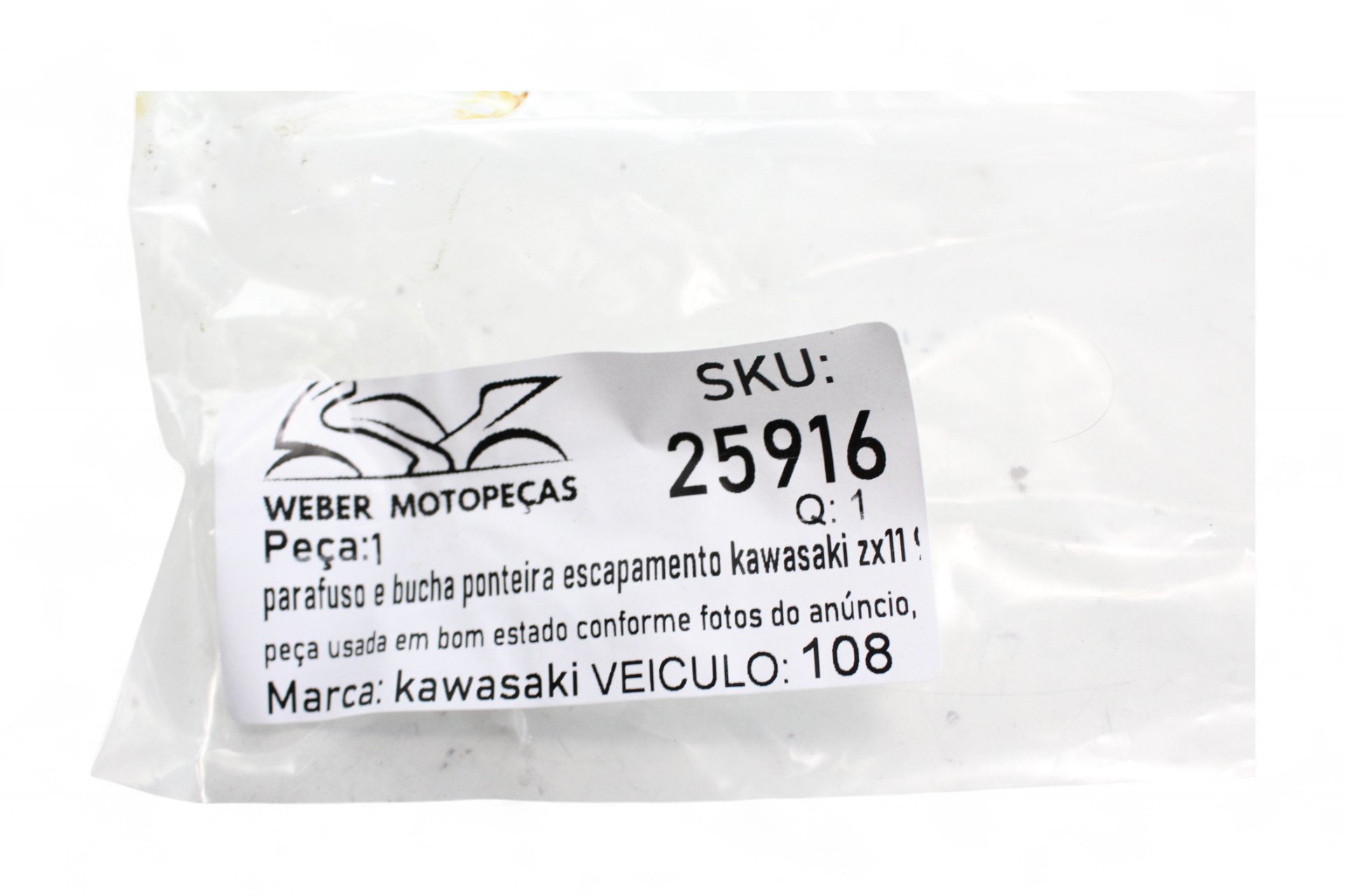 Parafuso E Bucha Ponteira Escapamento Kawasaki Zx11 93-01