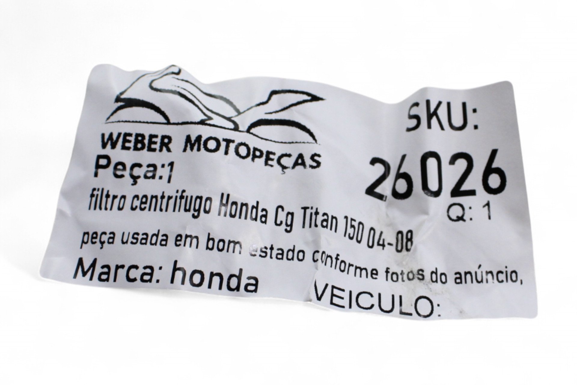 Filtro Centrifugo Honda Cg Titan 150 04-08